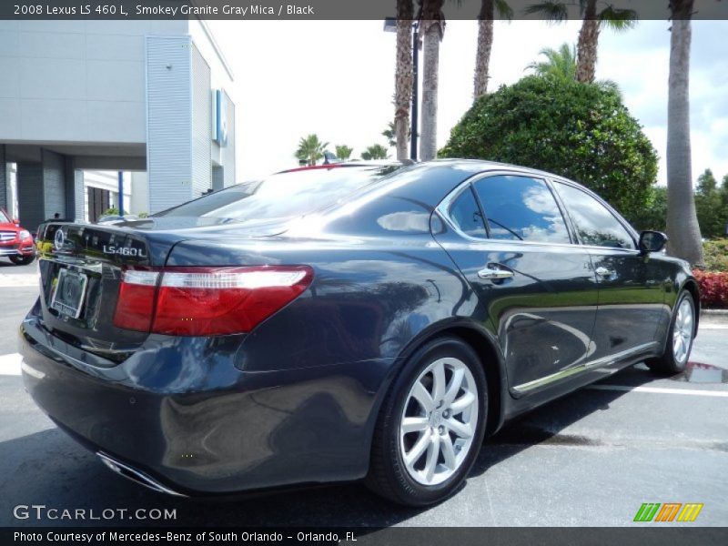 Smokey Granite Gray Mica / Black 2008 Lexus LS 460 L