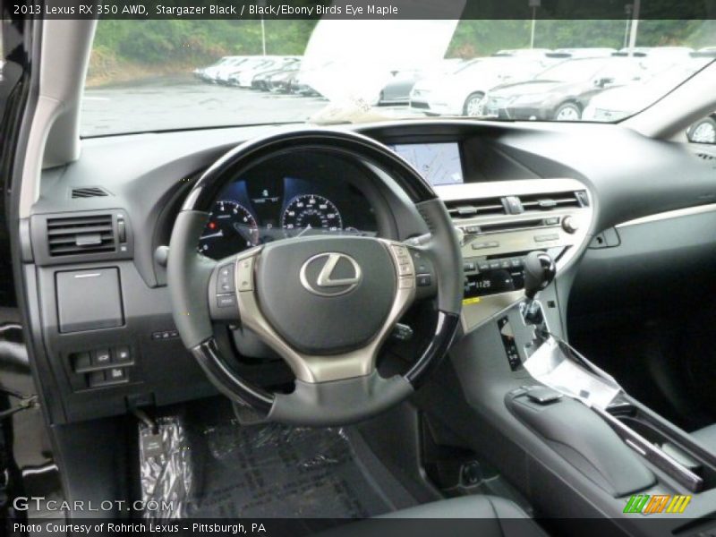 Stargazer Black / Black/Ebony Birds Eye Maple 2013 Lexus RX 350 AWD