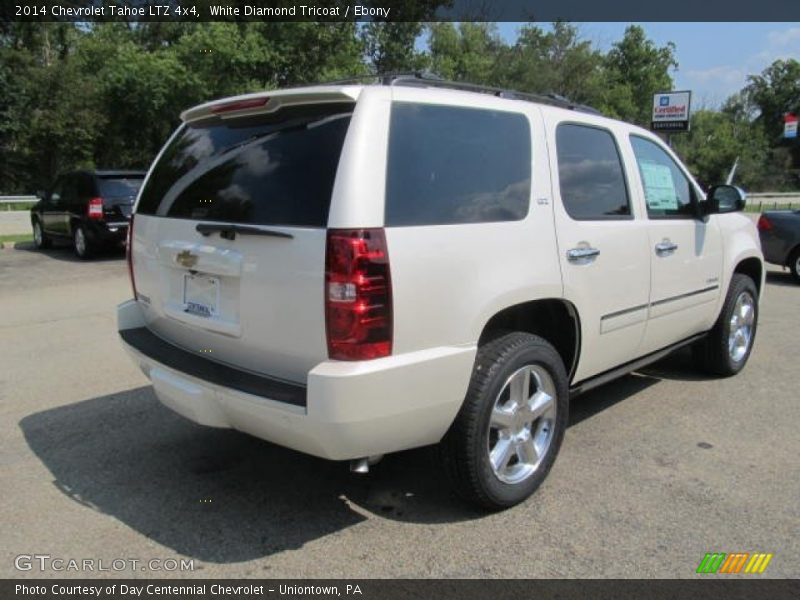 White Diamond Tricoat / Ebony 2014 Chevrolet Tahoe LTZ 4x4