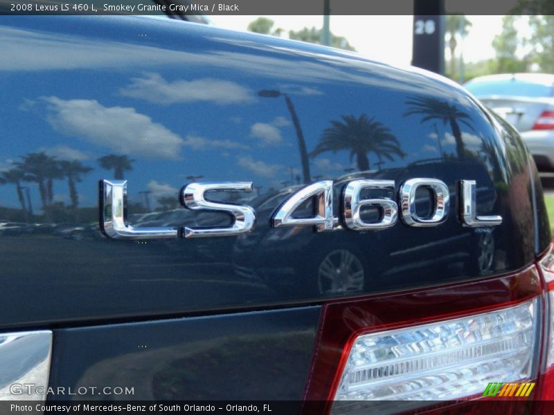 Smokey Granite Gray Mica / Black 2008 Lexus LS 460 L