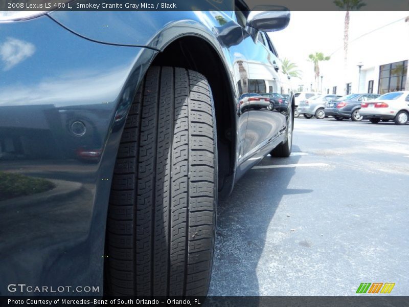 Smokey Granite Gray Mica / Black 2008 Lexus LS 460 L