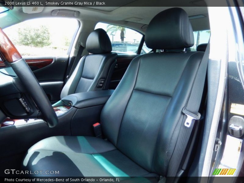 Smokey Granite Gray Mica / Black 2008 Lexus LS 460 L