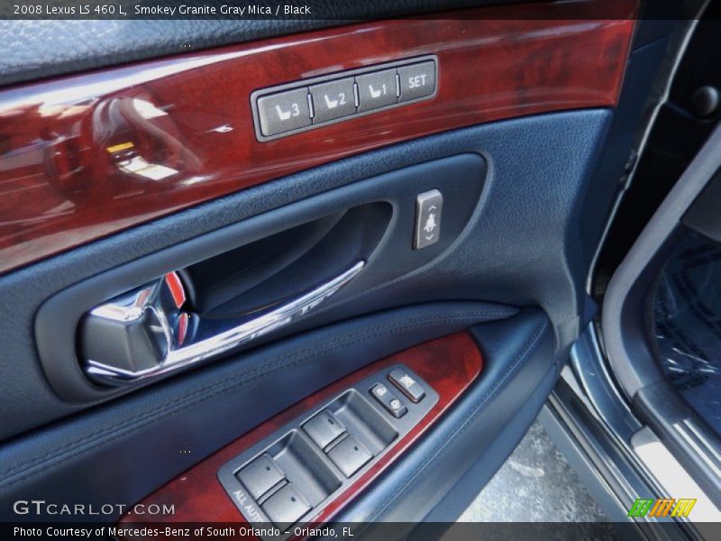 Smokey Granite Gray Mica / Black 2008 Lexus LS 460 L