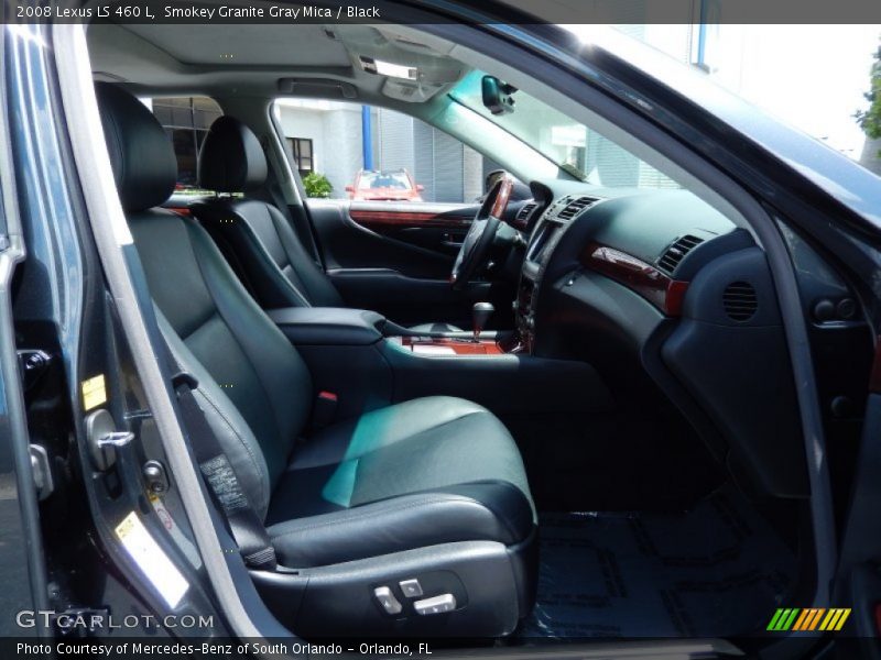 Smokey Granite Gray Mica / Black 2008 Lexus LS 460 L