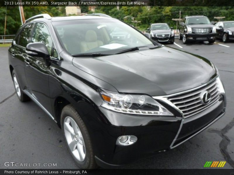 Stargazer Black / Parchment/Espresso Birds Eye Maple 2013 Lexus RX 350 AWD
