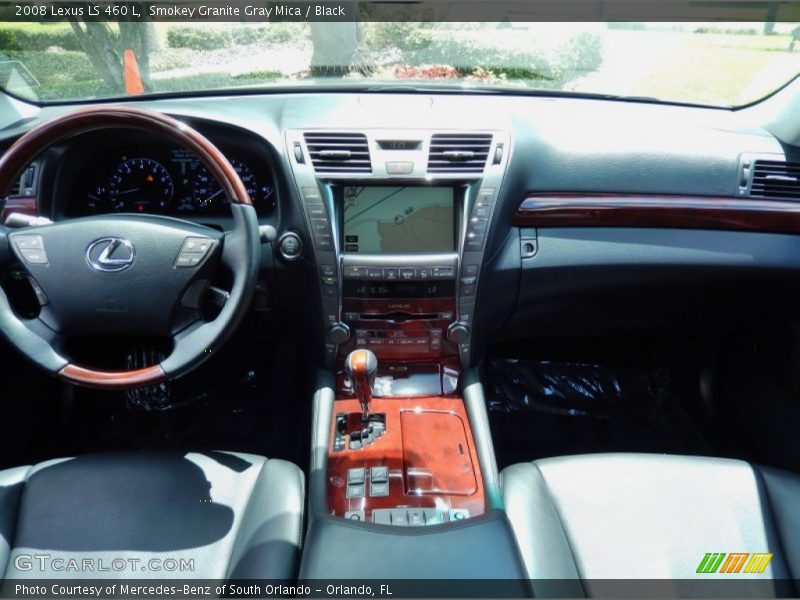 Smokey Granite Gray Mica / Black 2008 Lexus LS 460 L