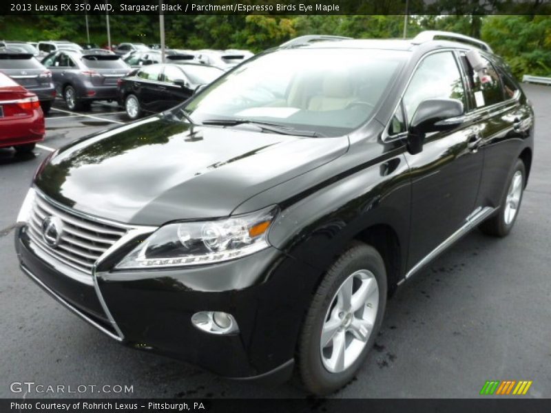 Stargazer Black / Parchment/Espresso Birds Eye Maple 2013 Lexus RX 350 AWD