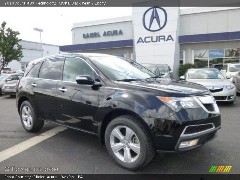 Crystal Black Pearl / Ebony 2010 Acura MDX Technology