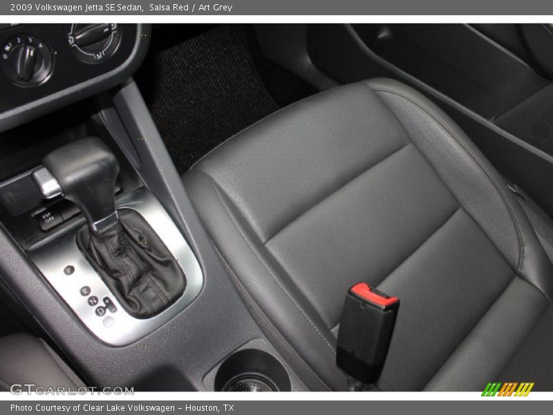 Salsa Red / Art Grey 2009 Volkswagen Jetta SE Sedan