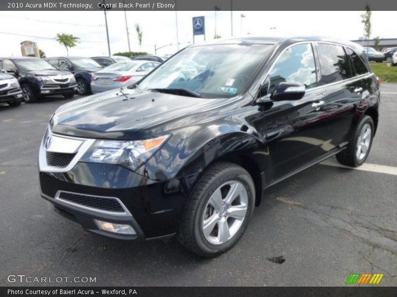 Crystal Black Pearl / Ebony 2010 Acura MDX Technology