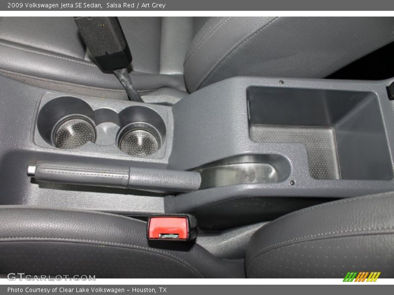 Salsa Red / Art Grey 2009 Volkswagen Jetta SE Sedan