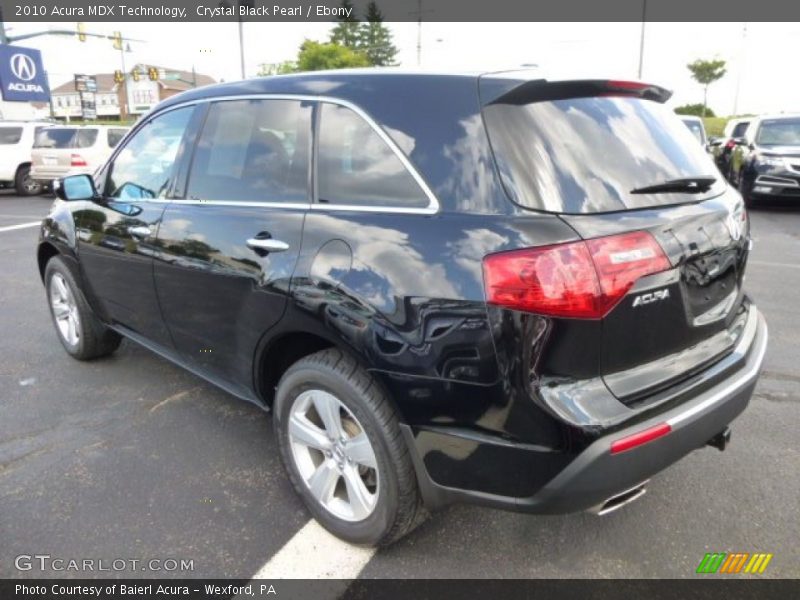 Crystal Black Pearl / Ebony 2010 Acura MDX Technology