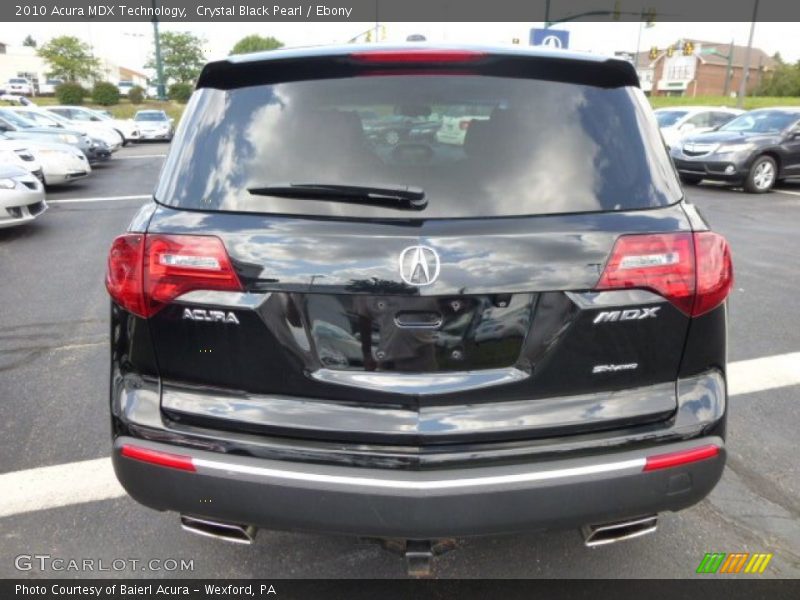 Crystal Black Pearl / Ebony 2010 Acura MDX Technology