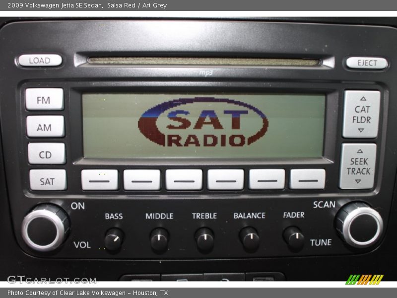 Salsa Red / Art Grey 2009 Volkswagen Jetta SE Sedan