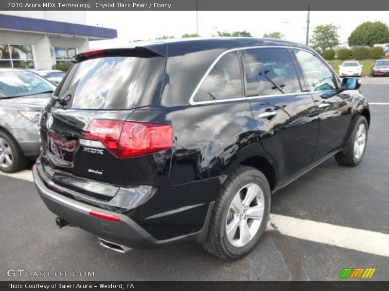 Crystal Black Pearl / Ebony 2010 Acura MDX Technology
