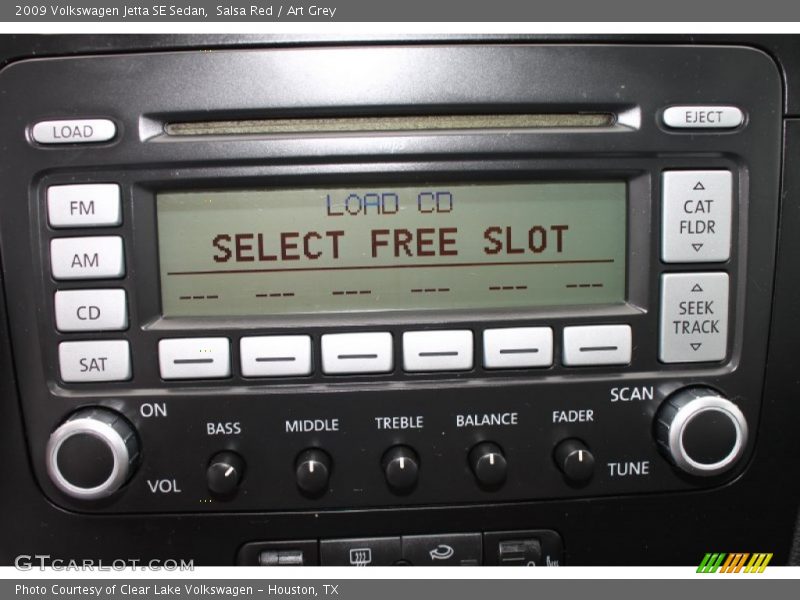 Salsa Red / Art Grey 2009 Volkswagen Jetta SE Sedan