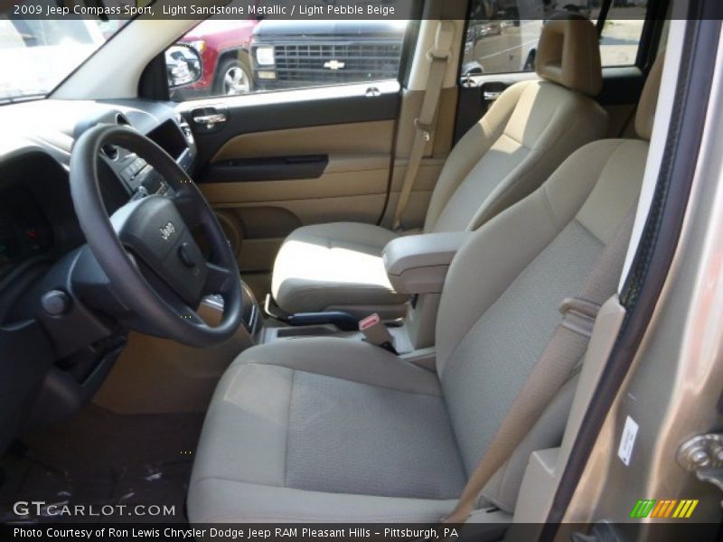 Light Sandstone Metallic / Light Pebble Beige 2009 Jeep Compass Sport