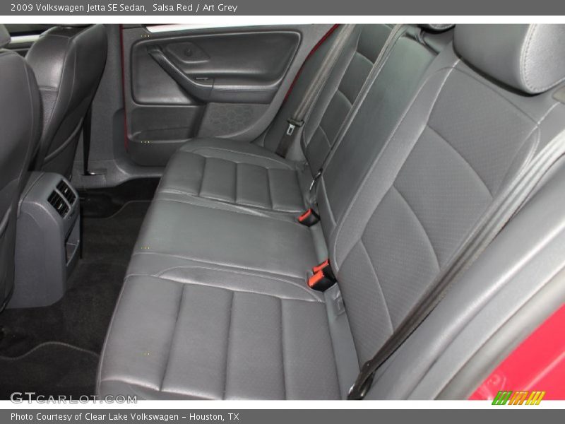 Salsa Red / Art Grey 2009 Volkswagen Jetta SE Sedan