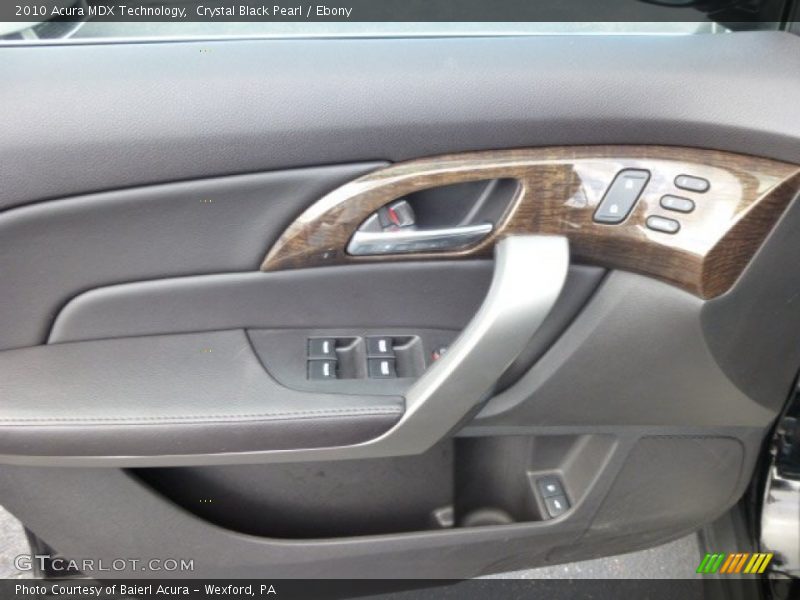 Crystal Black Pearl / Ebony 2010 Acura MDX Technology