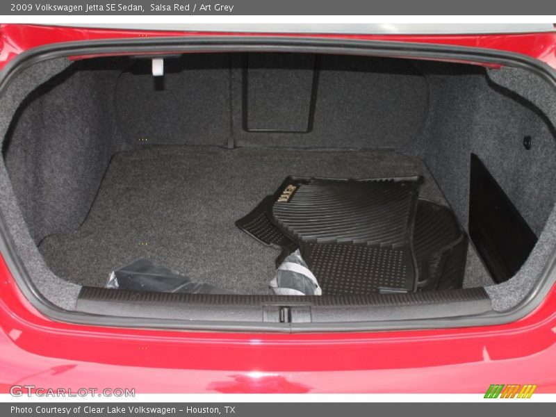 Salsa Red / Art Grey 2009 Volkswagen Jetta SE Sedan