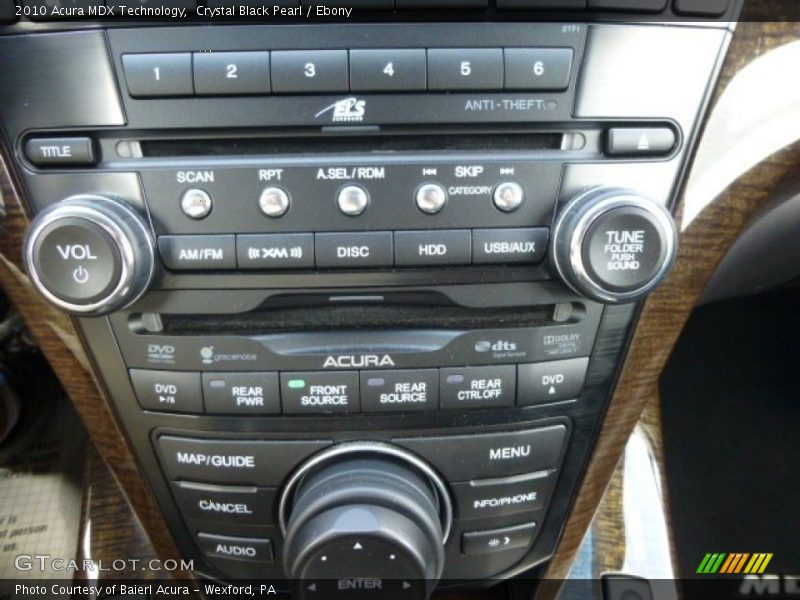 Crystal Black Pearl / Ebony 2010 Acura MDX Technology