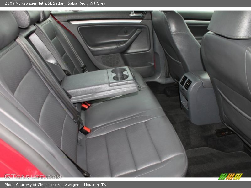 Salsa Red / Art Grey 2009 Volkswagen Jetta SE Sedan