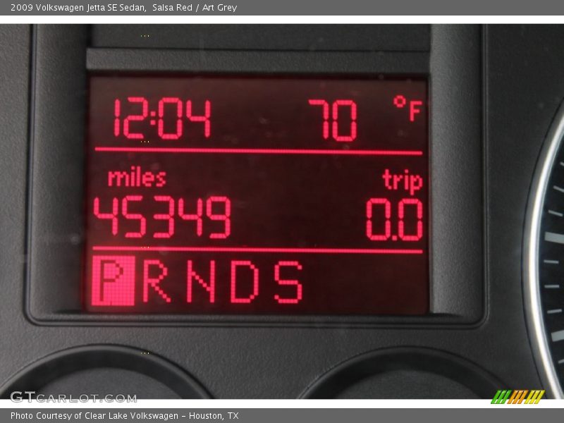 Salsa Red / Art Grey 2009 Volkswagen Jetta SE Sedan