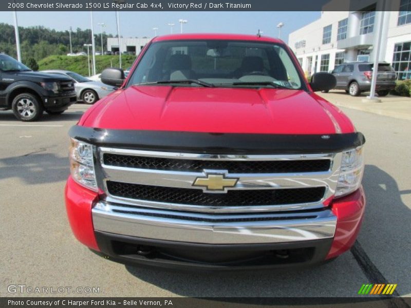 Victory Red / Dark Titanium 2008 Chevrolet Silverado 1500 LS Regular Cab 4x4