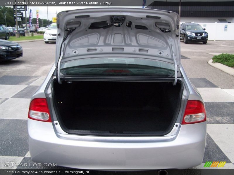 Alabaster Silver Metallic / Gray 2011 Honda Civic LX-S Sedan