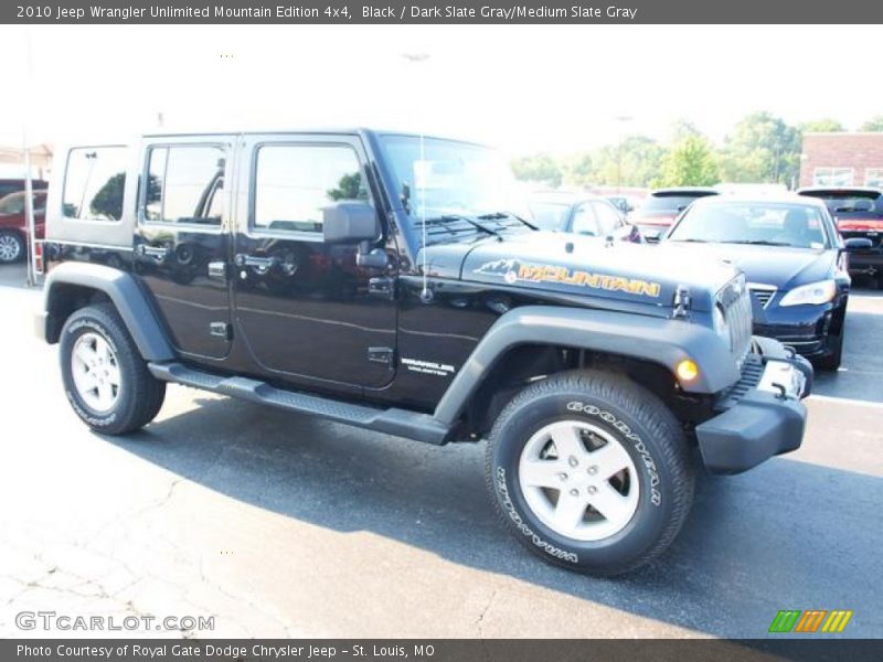 Black / Dark Slate Gray/Medium Slate Gray 2010 Jeep Wrangler Unlimited Mountain Edition 4x4