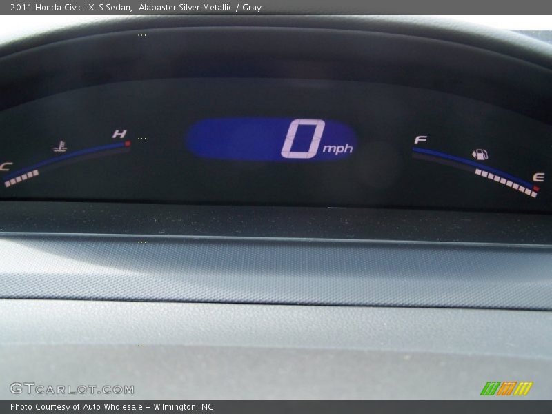 Alabaster Silver Metallic / Gray 2011 Honda Civic LX-S Sedan