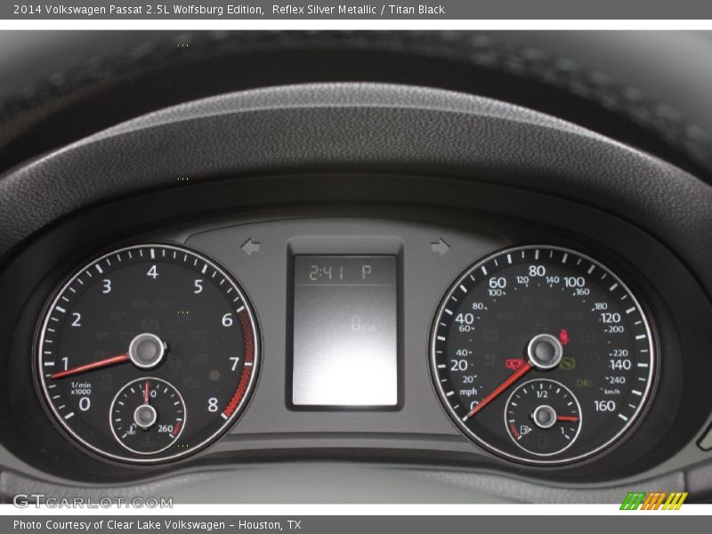 Reflex Silver Metallic / Titan Black 2014 Volkswagen Passat 2.5L Wolfsburg Edition