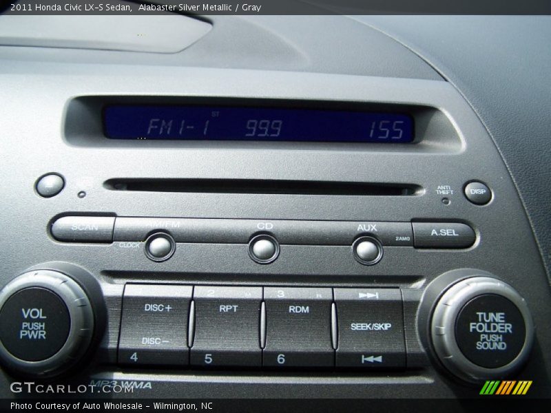 Alabaster Silver Metallic / Gray 2011 Honda Civic LX-S Sedan