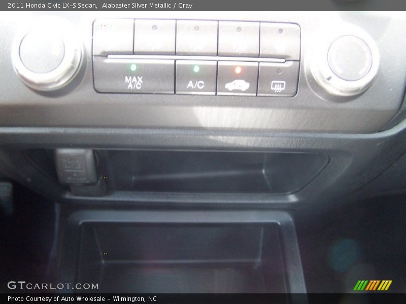 Alabaster Silver Metallic / Gray 2011 Honda Civic LX-S Sedan