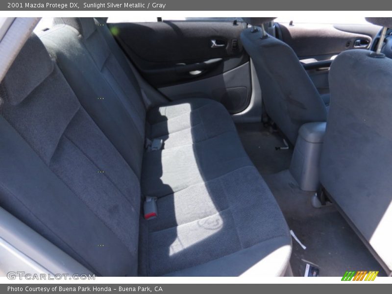 Sunlight Silver Metallic / Gray 2001 Mazda Protege DX