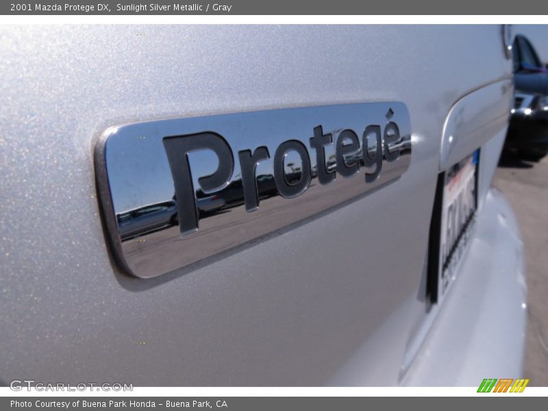 Sunlight Silver Metallic / Gray 2001 Mazda Protege DX