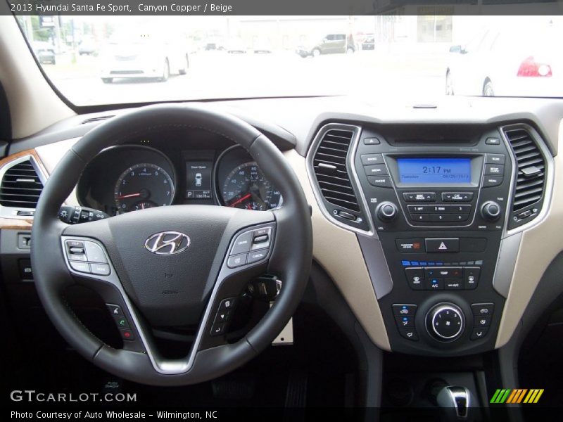 Canyon Copper / Beige 2013 Hyundai Santa Fe Sport