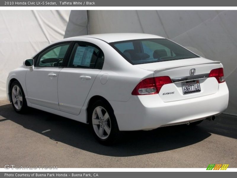 Taffeta White / Black 2010 Honda Civic LX-S Sedan