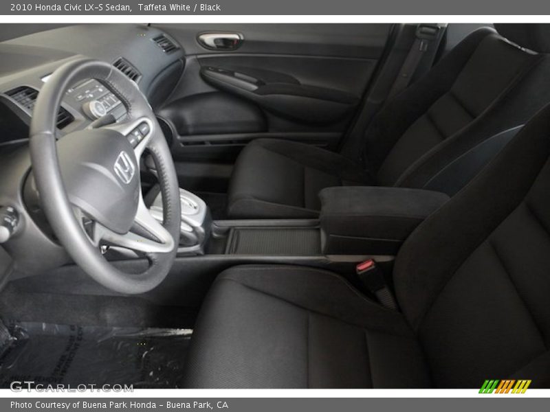 Taffeta White / Black 2010 Honda Civic LX-S Sedan
