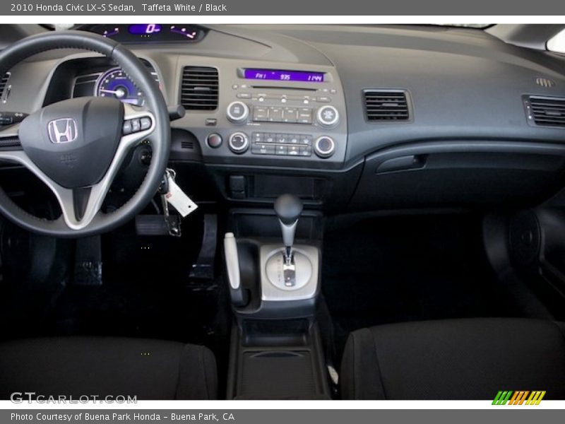 Taffeta White / Black 2010 Honda Civic LX-S Sedan