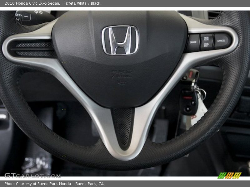 Taffeta White / Black 2010 Honda Civic LX-S Sedan