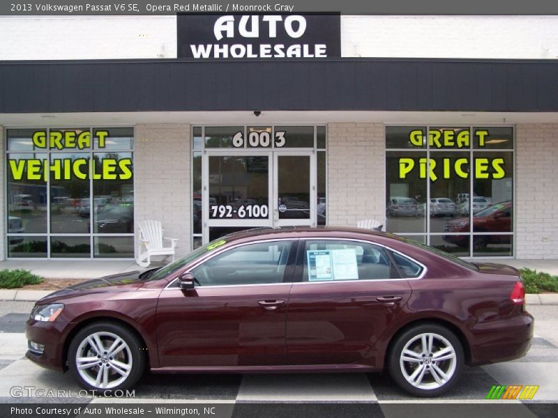 Opera Red Metallic / Moonrock Gray 2013 Volkswagen Passat V6 SE