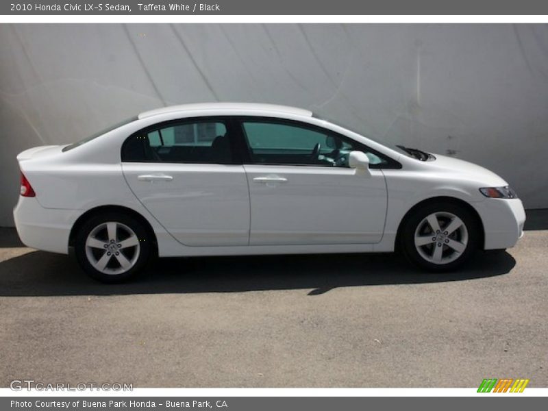 Taffeta White / Black 2010 Honda Civic LX-S Sedan