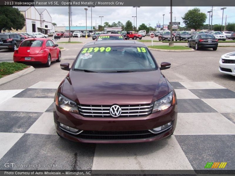 Opera Red Metallic / Moonrock Gray 2013 Volkswagen Passat V6 SE