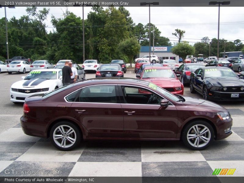 Opera Red Metallic / Moonrock Gray 2013 Volkswagen Passat V6 SE