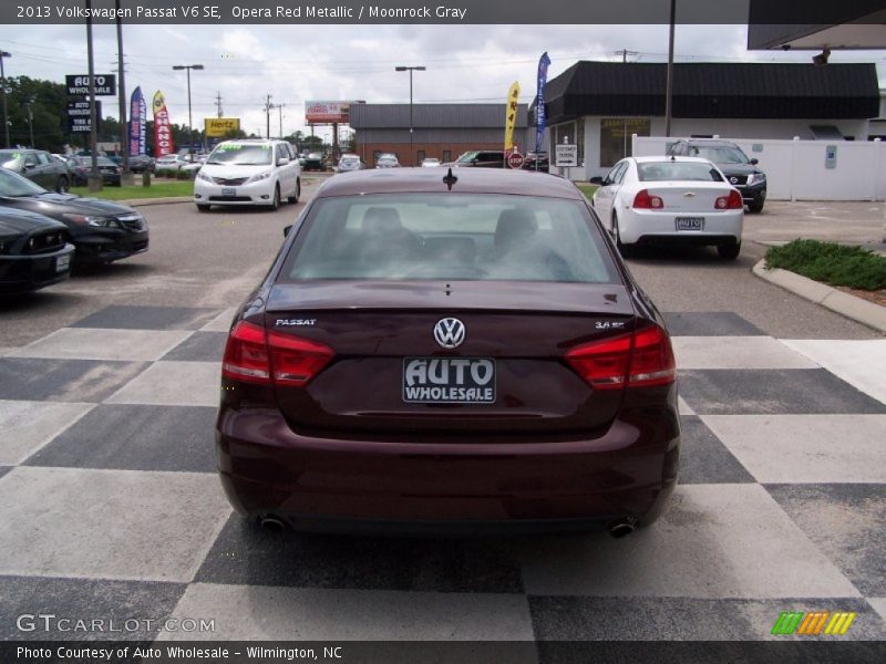 Opera Red Metallic / Moonrock Gray 2013 Volkswagen Passat V6 SE