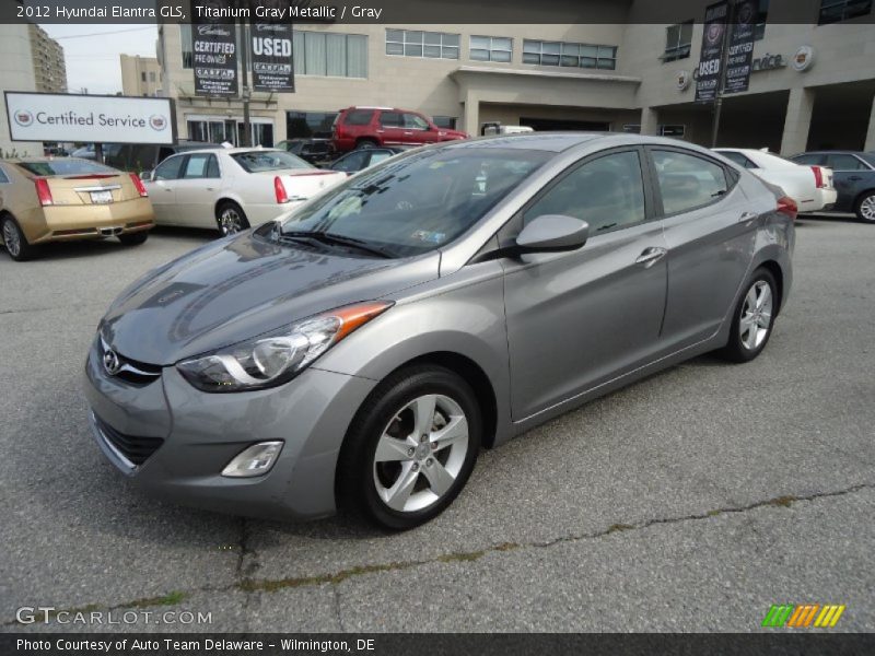 Titanium Gray Metallic / Gray 2012 Hyundai Elantra GLS