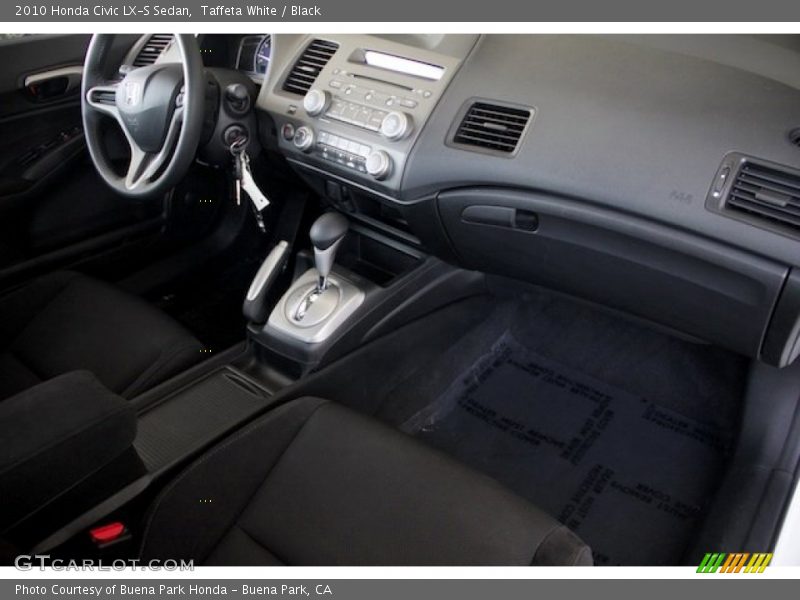 Taffeta White / Black 2010 Honda Civic LX-S Sedan