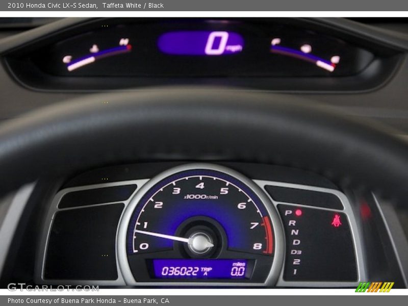 Taffeta White / Black 2010 Honda Civic LX-S Sedan