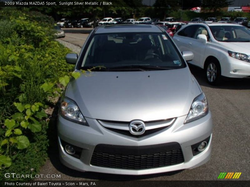 Sunlight Silver Metallic / Black 2009 Mazda MAZDA5 Sport